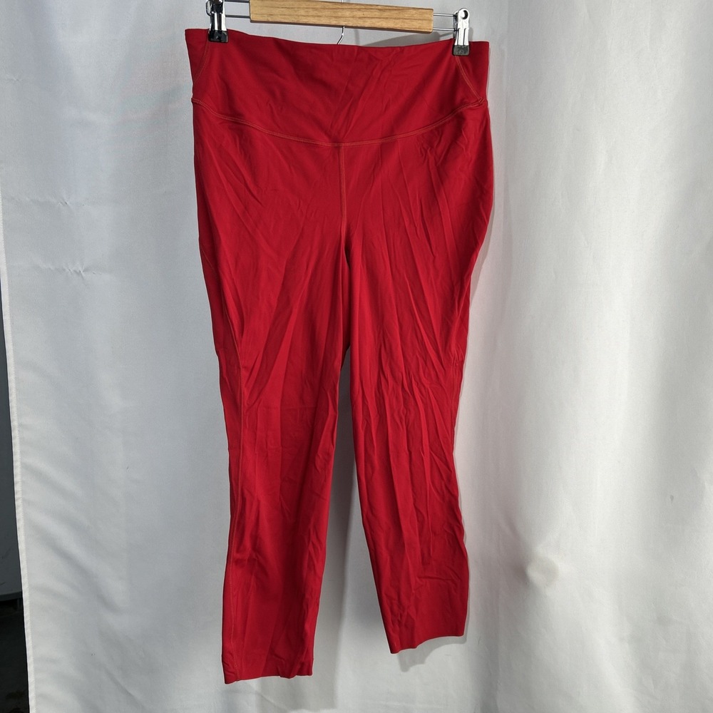 Lululemon Base Pace HR Crop 23" Leggings Women's Size 12 Red  LW6BO1S